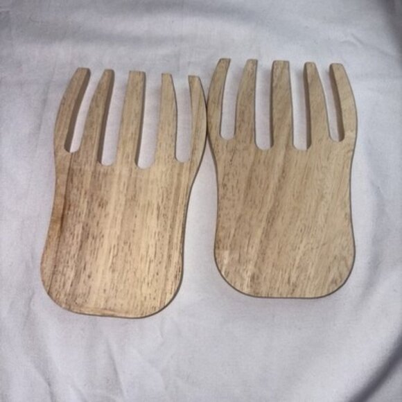 WOOD SALAD HANDS ( NEW ) - Picture 3 of 3